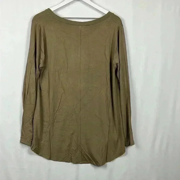 Zenana Women’s Tunic Olive Green 1X Animal Print Pocket Pullover Super Soft NWOT - Picture 8 of 10